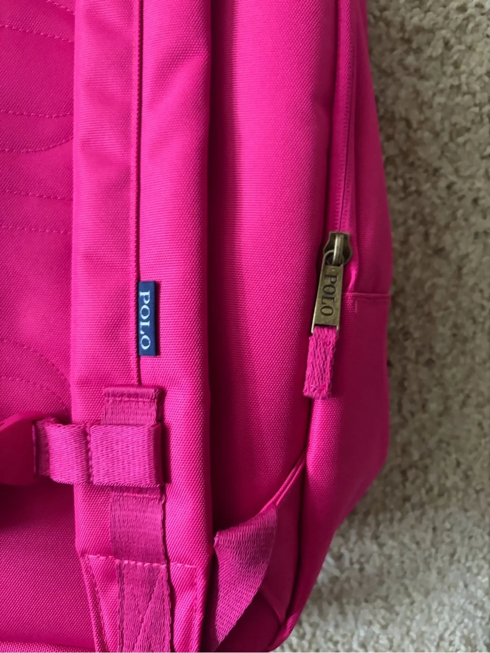 Ralph Lauren Pink Canvas Backpack